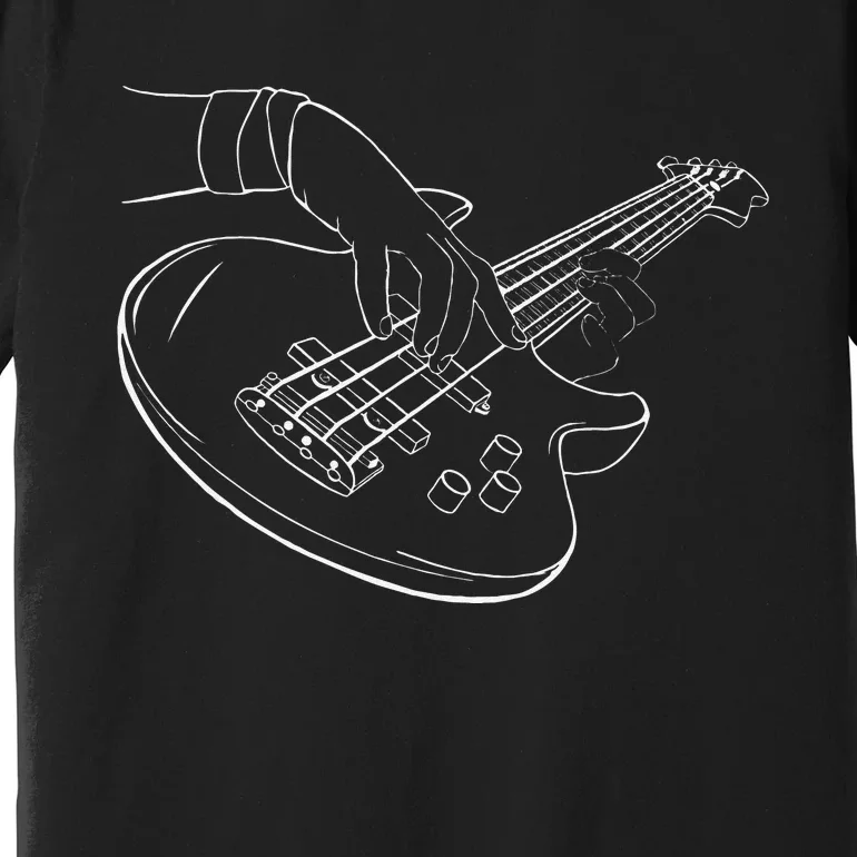 Guitar Player Art Guitarist Funny Guitar Lover Premium T-Shirt