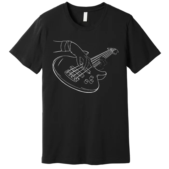 Guitar Player Art Guitarist Funny Guitar Lover Premium T-Shirt