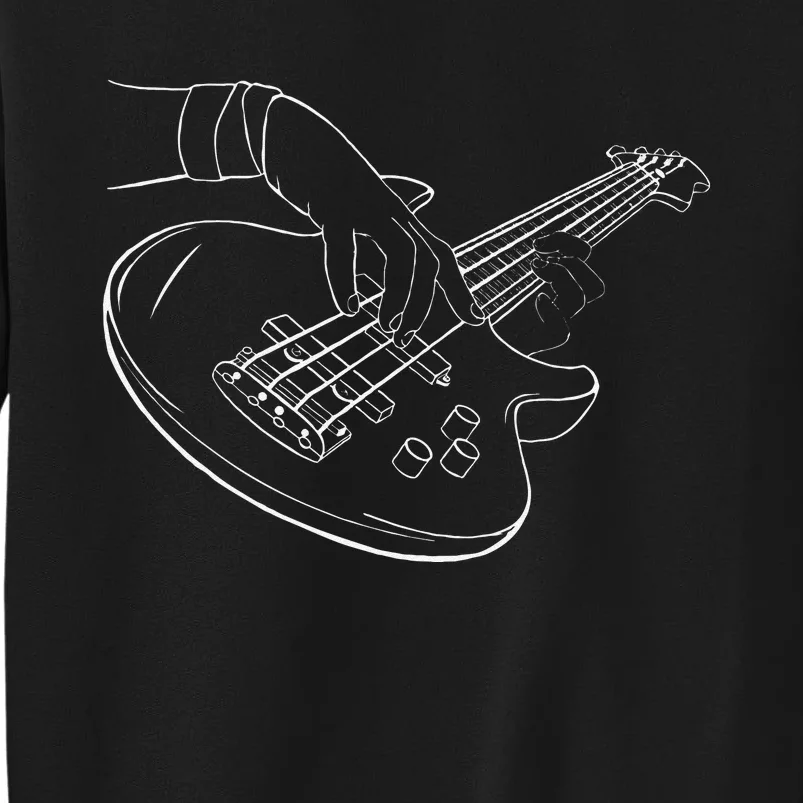 Guitar Player Art Guitarist Funny Guitar Lover Tall Sweatshirt