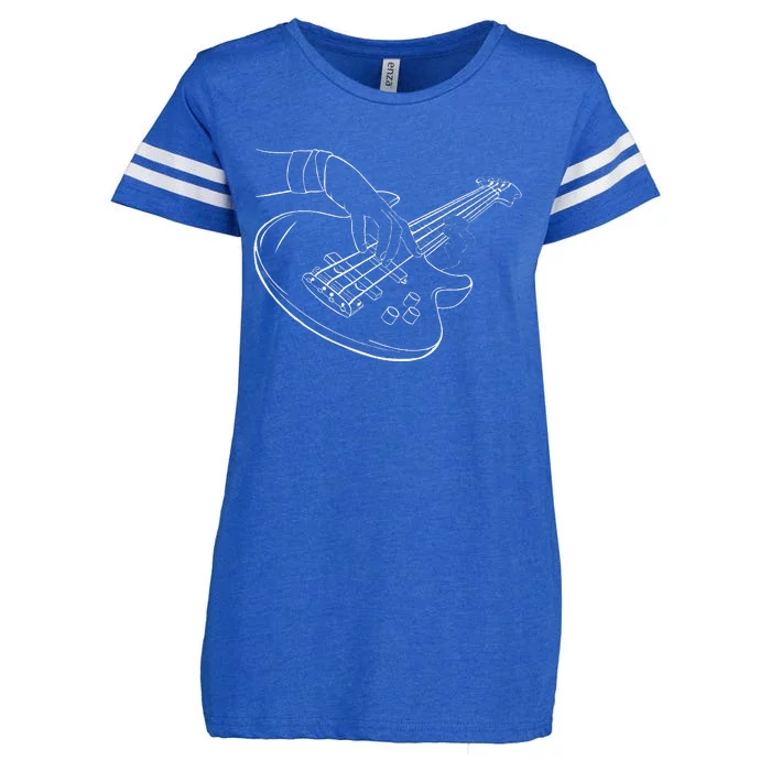 Guitar Player Art Guitarist Funny Guitar Lover Enza Ladies Jersey Football T-Shirt