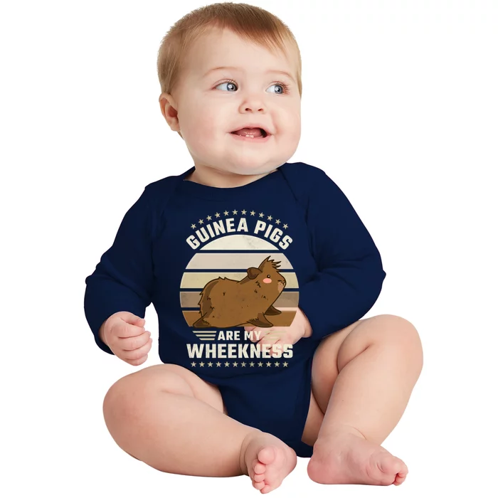 Guinea Pigs Are My Wheekness Gift Baby Long Sleeve Bodysuit