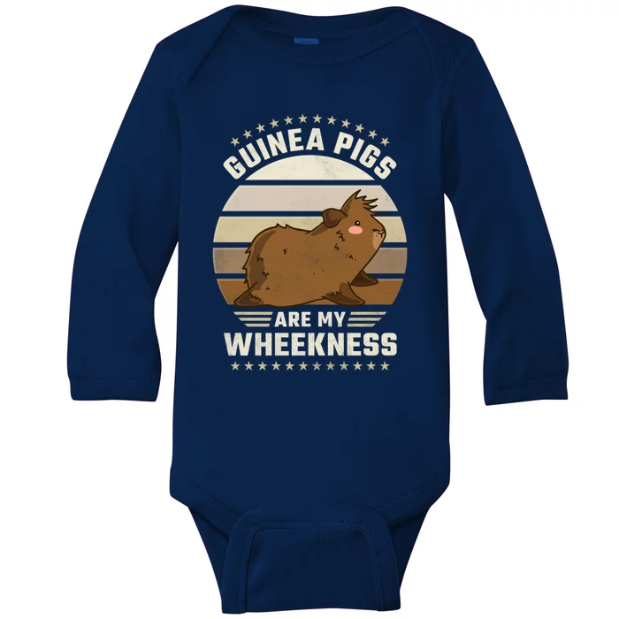 Guinea Pigs Are My Wheekness Gift Baby Long Sleeve Bodysuit