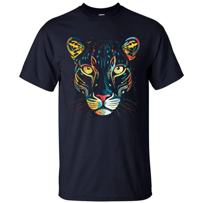 Graffiti Pop Art Of Leopard Animal Graphic Tall T-Shirt