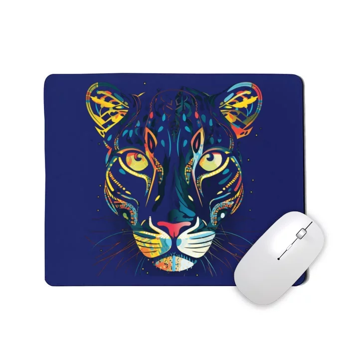 Graffiti Pop Art Of Leopard Animal Graphic Mousepad