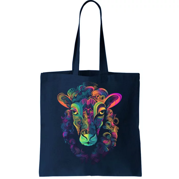 Graffiti Pop Art Of Sheep Animal Graphic Tees For Tote Bag