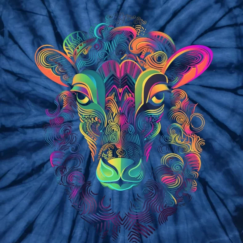 Graffiti Pop Art Of Sheep Animal Graphic Tees For Tie-Dye T-Shirt