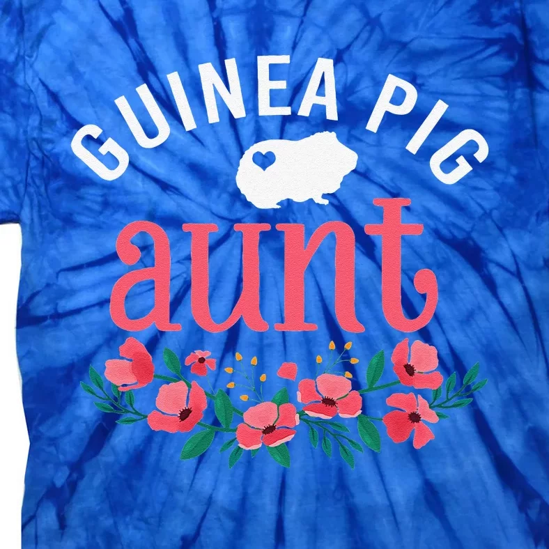 Guinea Pig Aunt Pet Gifts Funny Guinea Pig Lover Christmas Tie-Dye T-Shirt