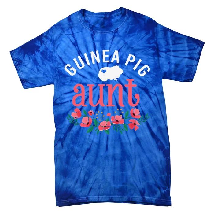 Guinea Pig Aunt Pet Gifts Funny Guinea Pig Lover Christmas Tie-Dye T-Shirt