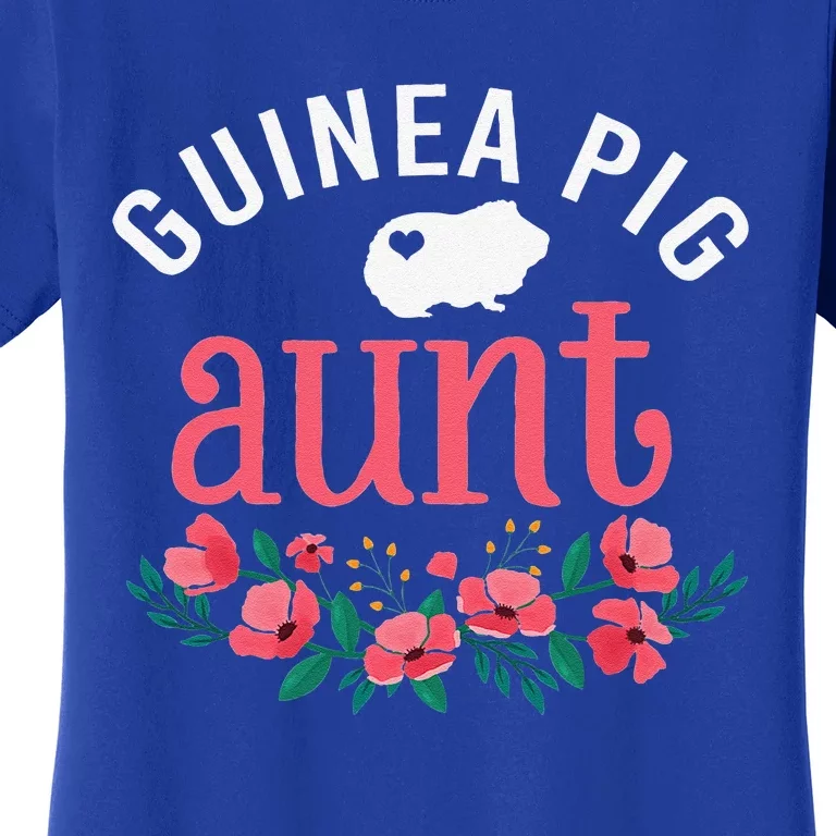 Guinea Pig Aunt Pet Gifts Funny Guinea Pig Lover Christmas Women's T-Shirt