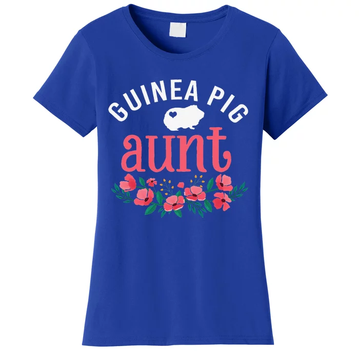 Guinea Pig Aunt Pet Gifts Funny Guinea Pig Lover Christmas Women's T-Shirt