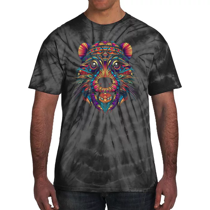 Graffiti Pop Art Of Beaver Animal Graphic Tees For Tie-Dye T-Shirt