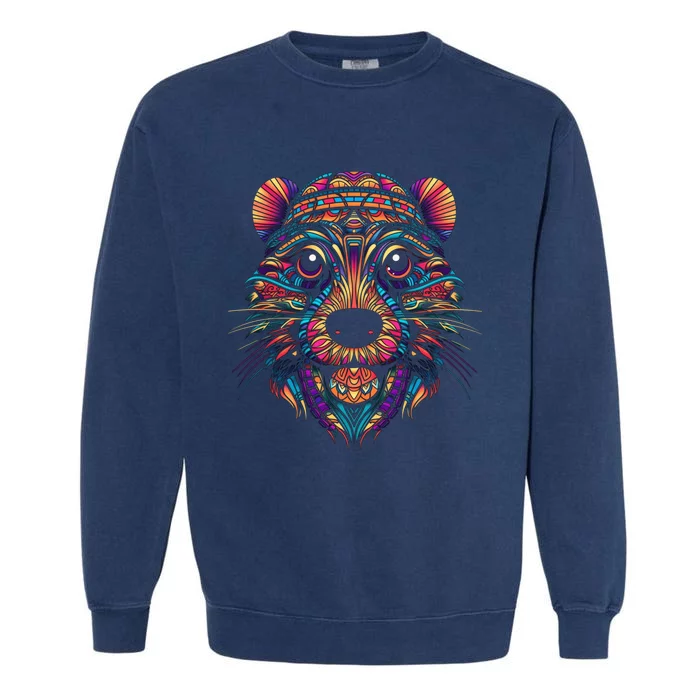 Graffiti Pop Art Of Beaver Animal Graphic Tees For Garment-Dyed Sweatshirt