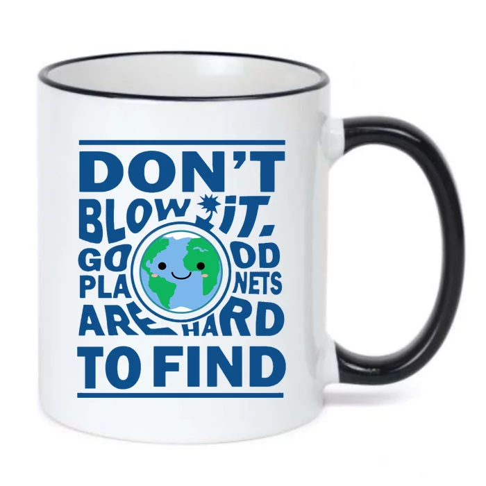 Good Planets Are Hard To Find Earth Day Black Color Changing Mug