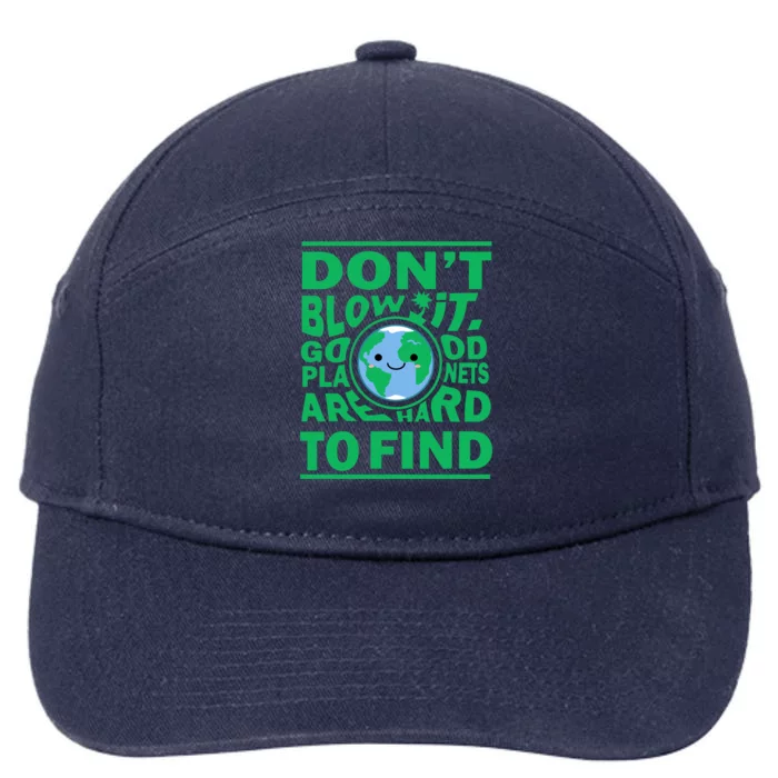 Good Planets Are Hard To Find Earth Day 7-Panel Snapback Hat