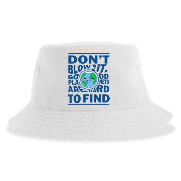 Good Planets Are Hard To Find Earth Day Sustainable Bucket Hat