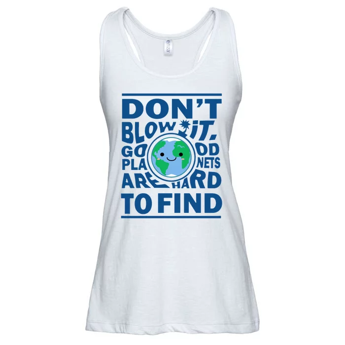 Good Planets Are Hard To Find Earth Day Ladies Essential Flowy Tank