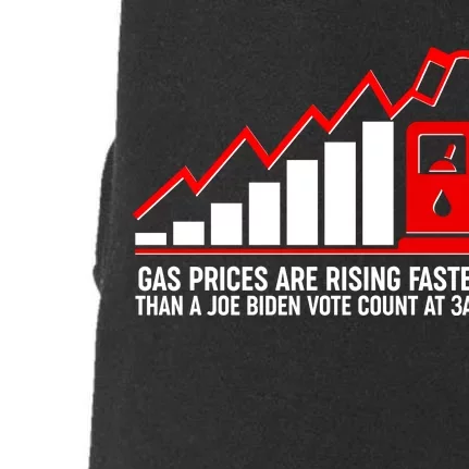 Gas Prices Are Rising Faster Than A Joe Biden Vote Count At 3am Doggie 3-End Fleece Hoodie