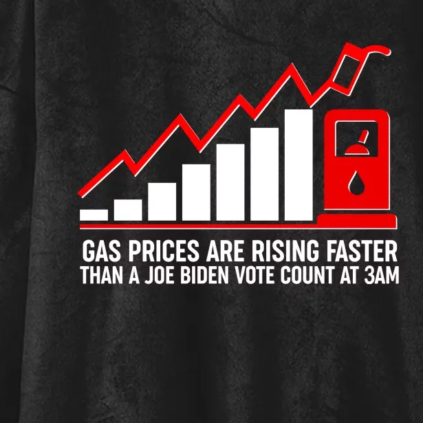 Gas Prices Are Rising Faster Than A Joe Biden Vote Count At 3am Hooded Wearable Blanket