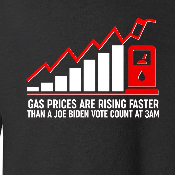 Gas Prices Are Rising Faster Than A Joe Biden Vote Count At 3am Toddler Sweatshirt