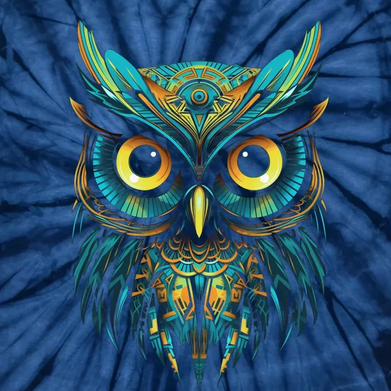 Graffiti Pop Art Of Owl Animal Graphic Tees For Tie-Dye T-Shirt