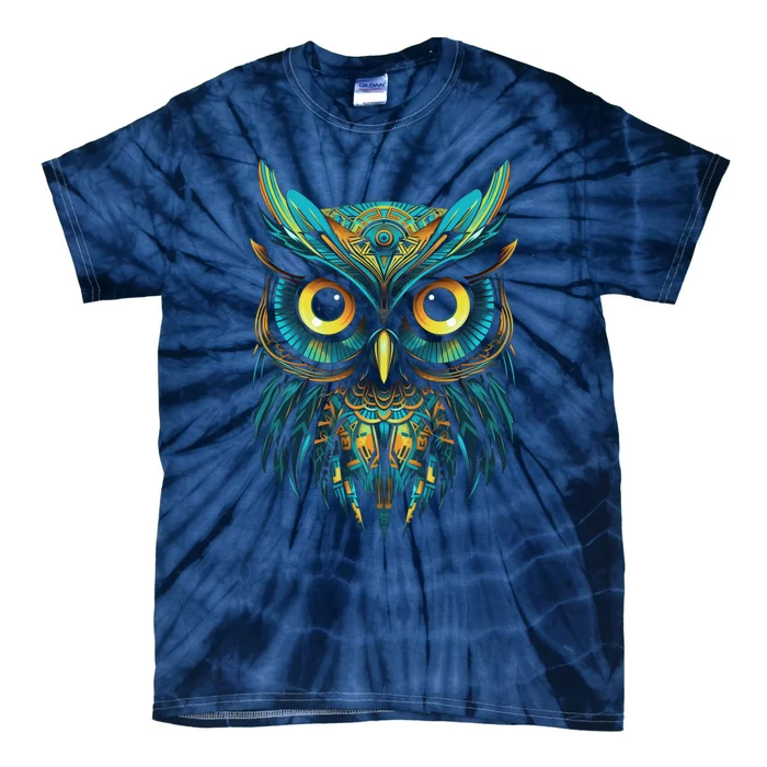 Graffiti Pop Art Of Owl Animal Graphic Tees For Tie-Dye T-Shirt