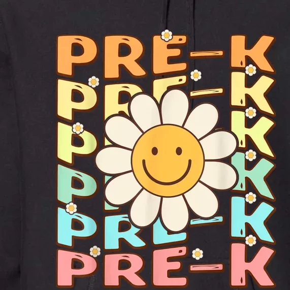 Groovy Prek Back To School Funny First Day Of Prek Premium Hoodie