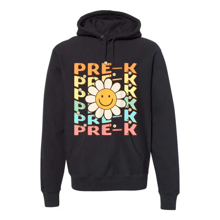 Groovy Prek Back To School Funny First Day Of Prek Premium Hoodie