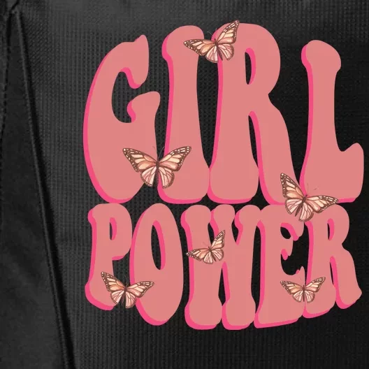 Girl Power Butterfly Retro City Backpack