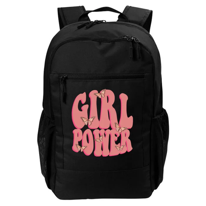 Girl Power Butterfly Retro Daily Commute Backpack