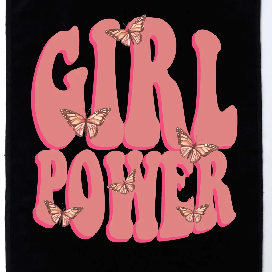 Girl Power Butterfly Retro Platinum Collection Golf Towel