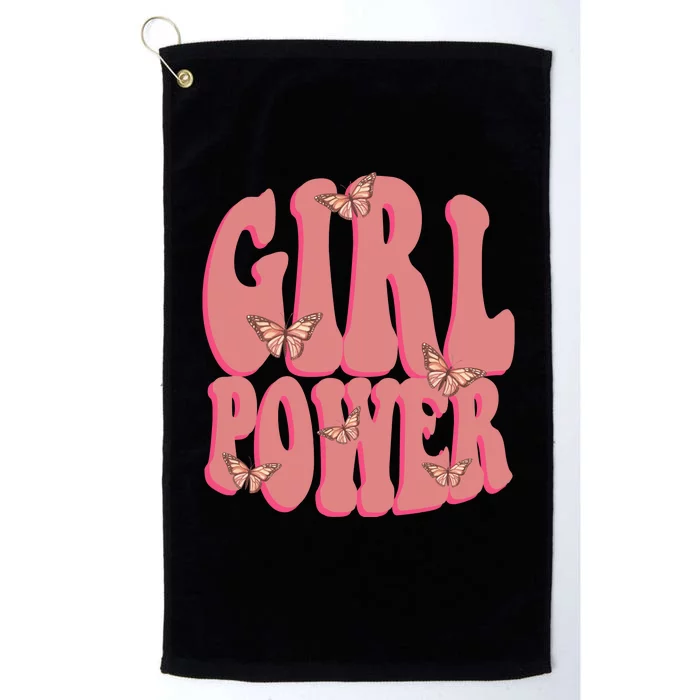 Girl Power Butterfly Retro Platinum Collection Golf Towel