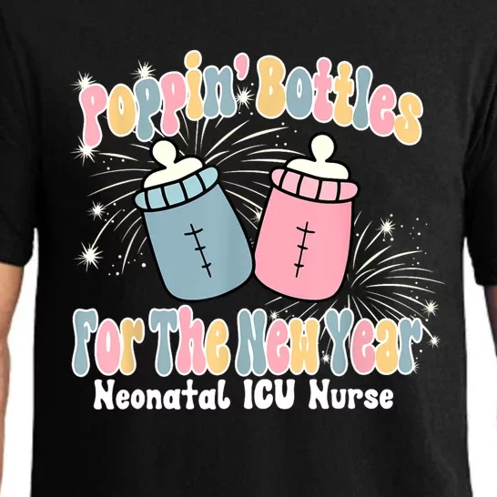 Groovy Poppin Bottles For The New Year Funny Nicu Nurse Xmas Pajama Set