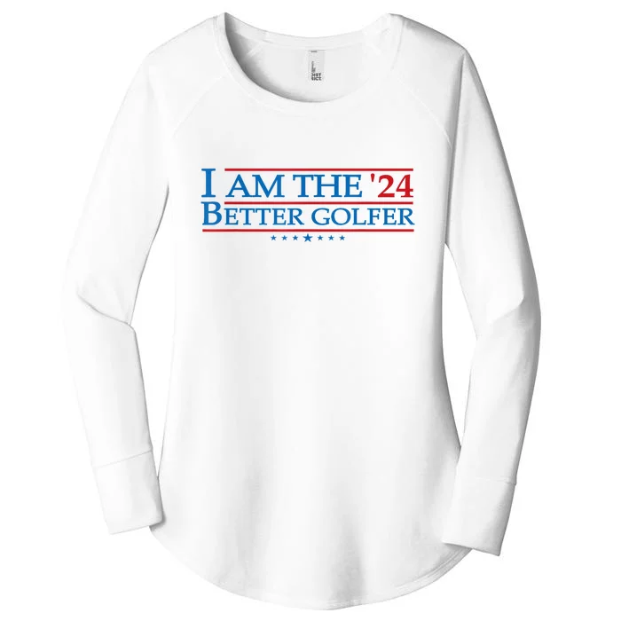 Golf Player Better Golfer 2024 Election Campaign Political Gift Women's Perfect Tri Tunic Long Sleeve Shirt