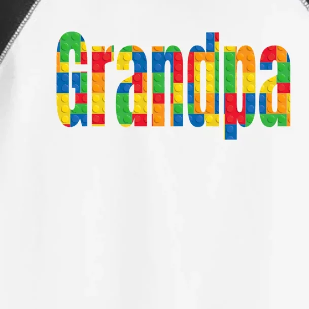 Grandpa Parent Brick Master Builder Building Blocks Family Meaningful Gift Toddler Fine Jersey T-Shirt