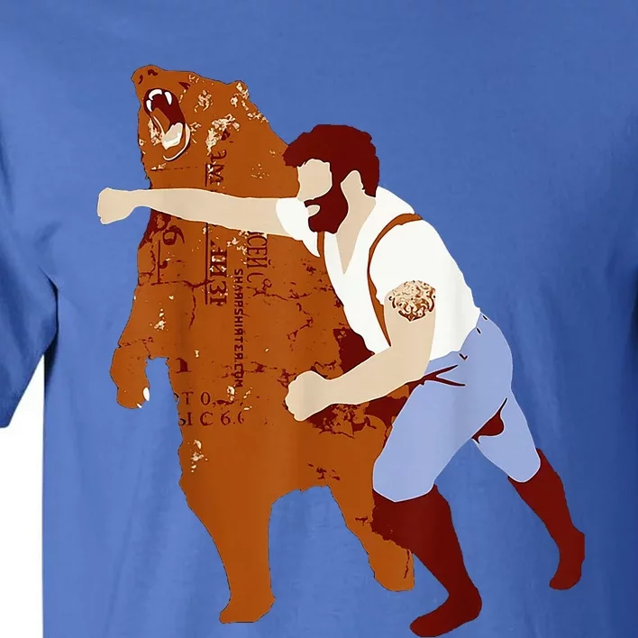 Guy Punching Bear Tall T-Shirt