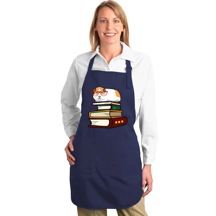 Guinea Pig Book Full-Length Apron With Pocket