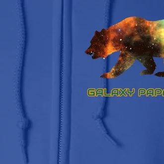 Galaxy Papa Bear Cool Impressive Birthday Gift Full Zip Hoodie