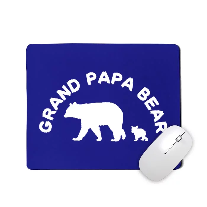 Grand Papa Bear With 1 One Cub Grandpa Grandfather Gift Mousepad