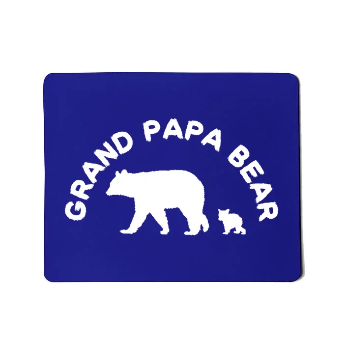 Grand Papa Bear With 1 One Cub Grandpa Grandfather Gift Mousepad