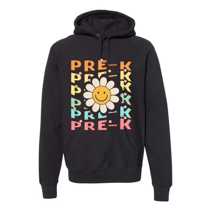 Groovy Prek Back To School Funny First Day Of Prek Premium Hoodie