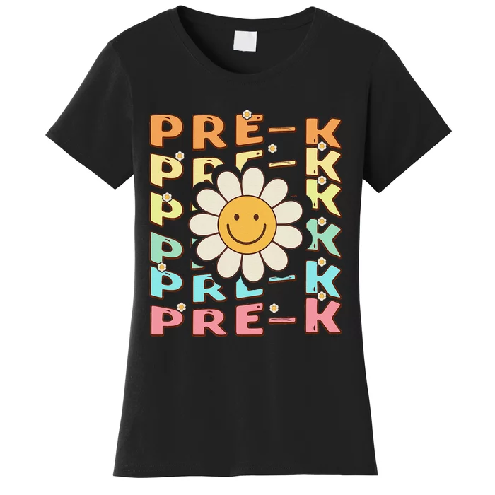 Groovy Prek Back To School Funny First Day Of Prek Women's T-Shirt