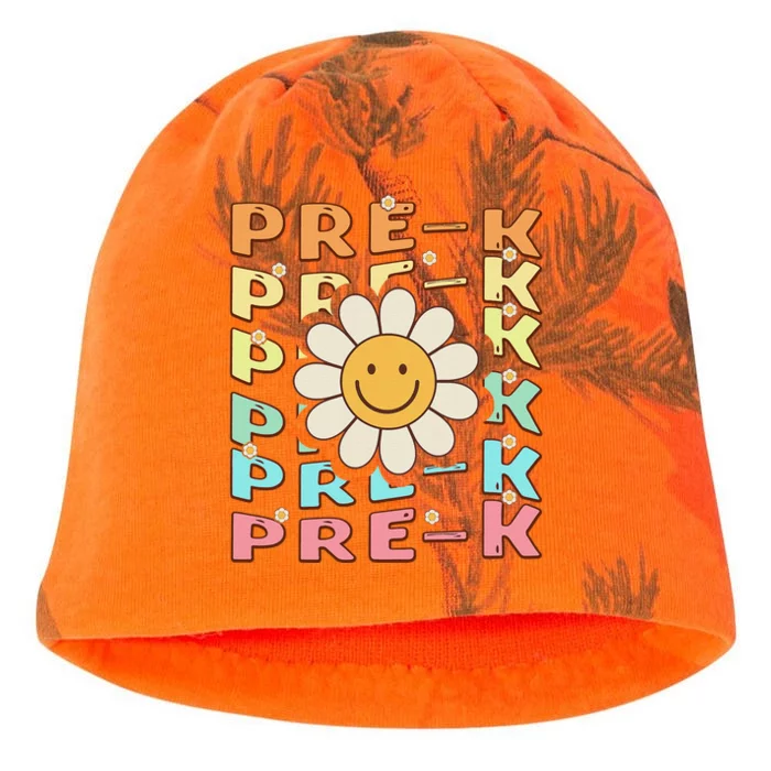 Groovy Prek Back To School Funny First Day Of Prek Kati - Camo Knit Beanie