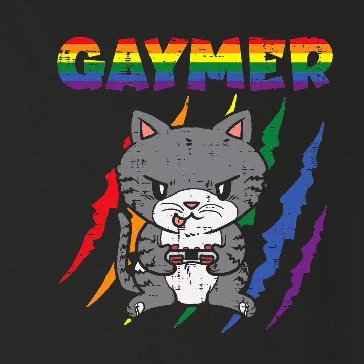 Gaymer Purride Cat Video Game Gamer Lgbtq Toddler Long Sleeve Shirt