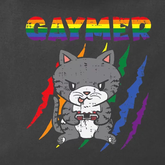 Gaymer Purride Cat Video Game Gamer Lgbtq Zip Tote Bag