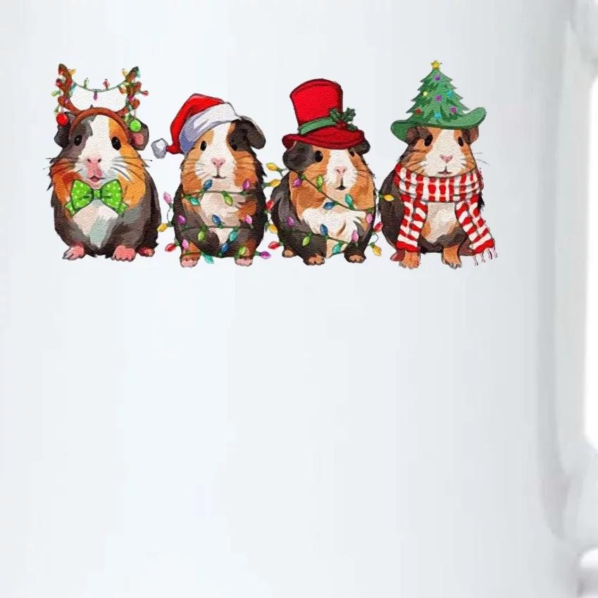 Guinea Pig Christmas Funny Cute Cavy Santa Hat Family Holiday Black Color Changing Mug