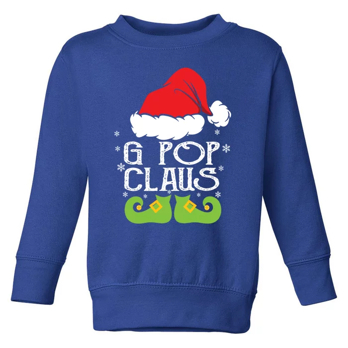 G Pop Claus Christmas Santa Family Matching Pajamas Xmas Gift Toddler Sweatshirt