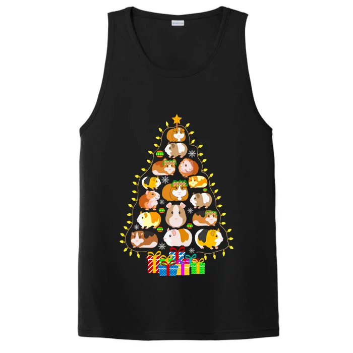 Guinea Pig Christmas Tree Funny Guinea Pig Christmas Lights Guinea Pig Christmas Performance Tank