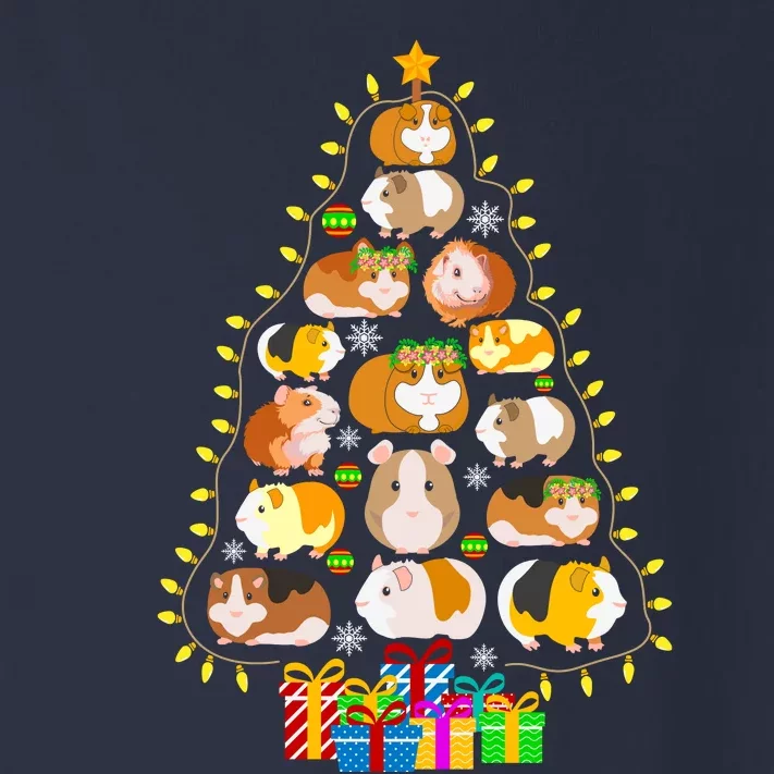 Guinea Pig Christmas Tree Funny Guinea Pig Christmas Lights Guinea Pig Christmas Toddler Long Sleeve Shirt