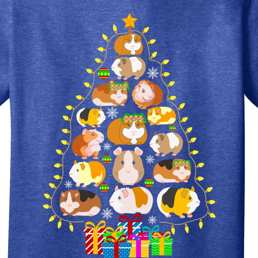 Guinea Pig Christmas Tree Funny Guinea Pig Christmas Lights Guinea Pig Christmas T-Shirt