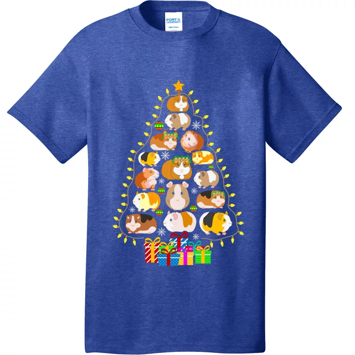 Guinea Pig Christmas Tree Funny Guinea Pig Christmas Lights Guinea Pig Christmas T-Shirt